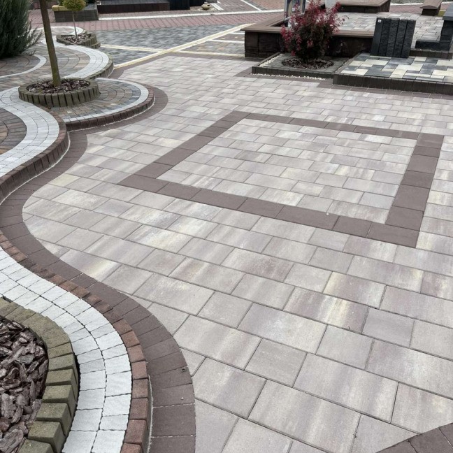 Вибропрессованная тротуарная плитка